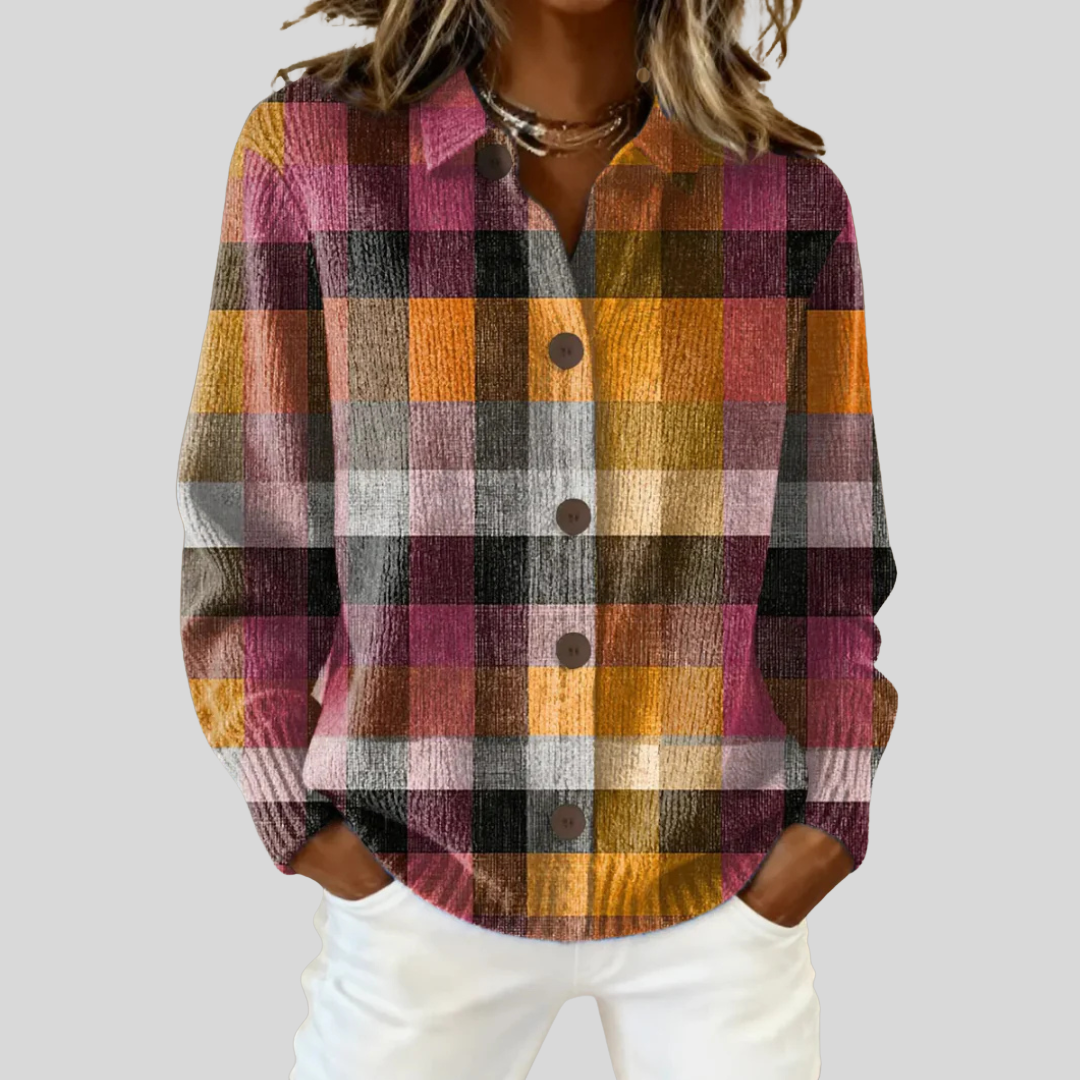 Ashleigh™ | Cárdigan Heritage de cuadros en tonos neutros