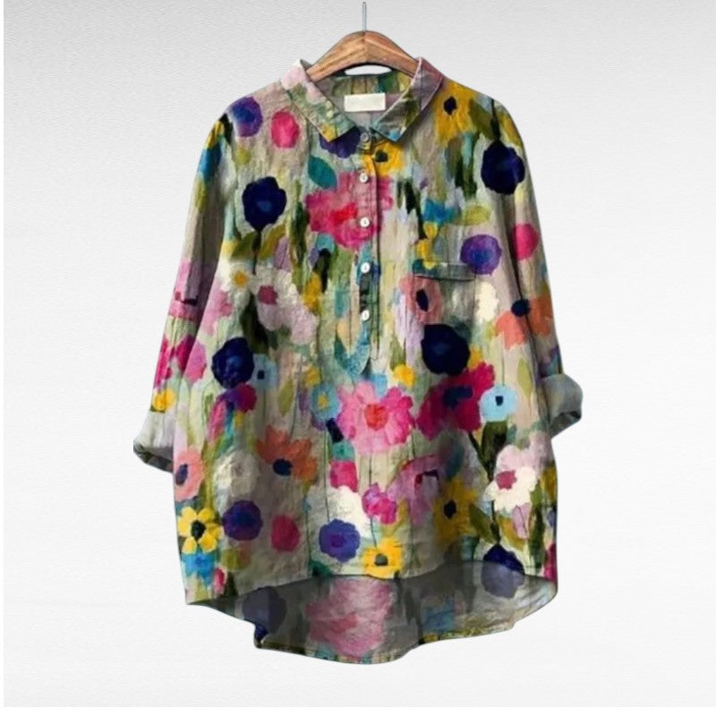 Claire | Blusa de manga corta, suave y transpirable