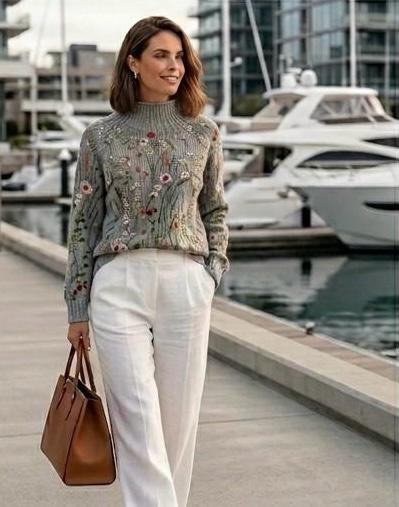 Maurine™ | Suéter tejido floral vintage