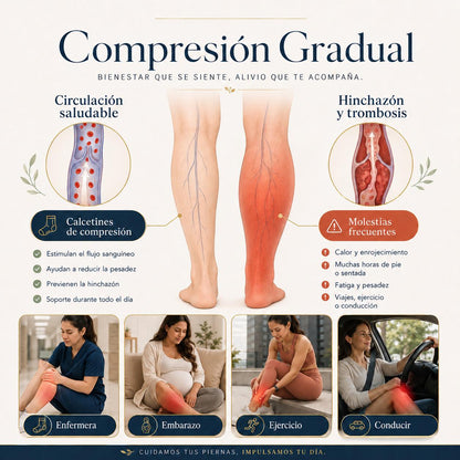 Medias de Compresión 15-20 mmHg