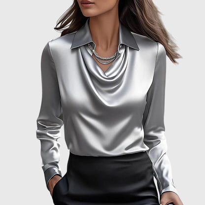 Zoe | Blusa elegante de satén