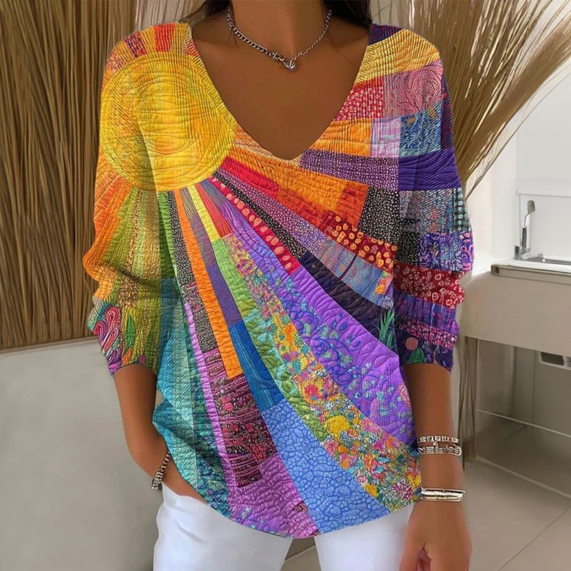 Blusa estilo patchwork Vintage Vivienne™