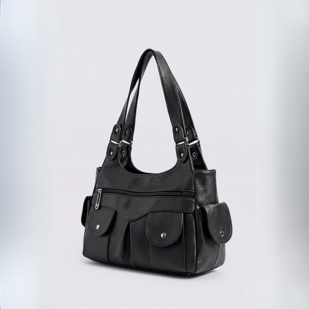 Bolso Shopper Multibolsillos "Harlow" Estilo Vintage