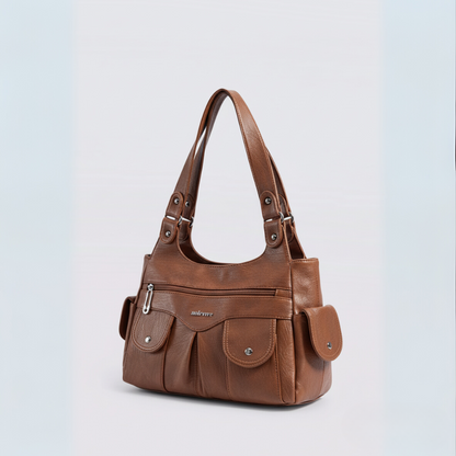 Bolso Shopper Multibolsillos "Harlow" Estilo Vintage