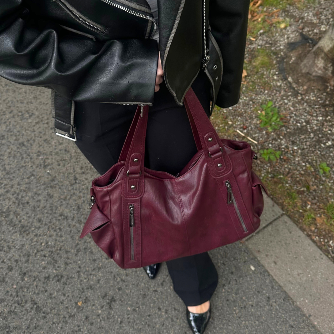 Bolso Tote Casual "Marlow" con Bolsillos Frontales
