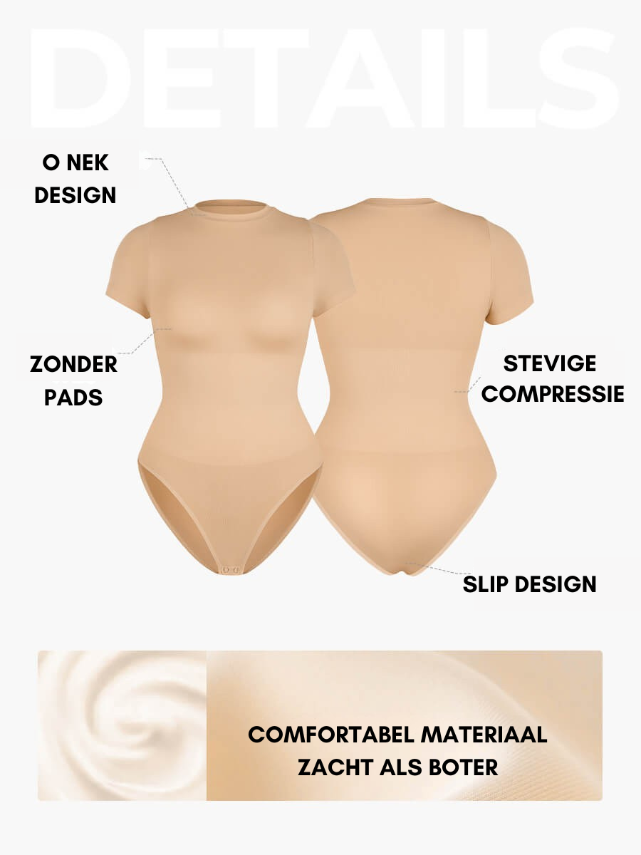 Bloom ™ |  Short Sleeve  Shaping Bodysuit - Aurora Classics