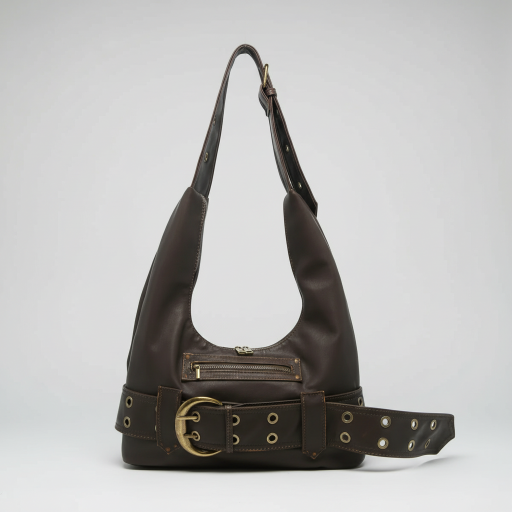 Bolso Hobo "Marlowe" con Detalle de Hebilla