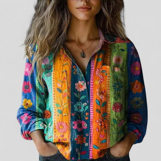 Lorenhilde | Blusa clásica de corte holgado