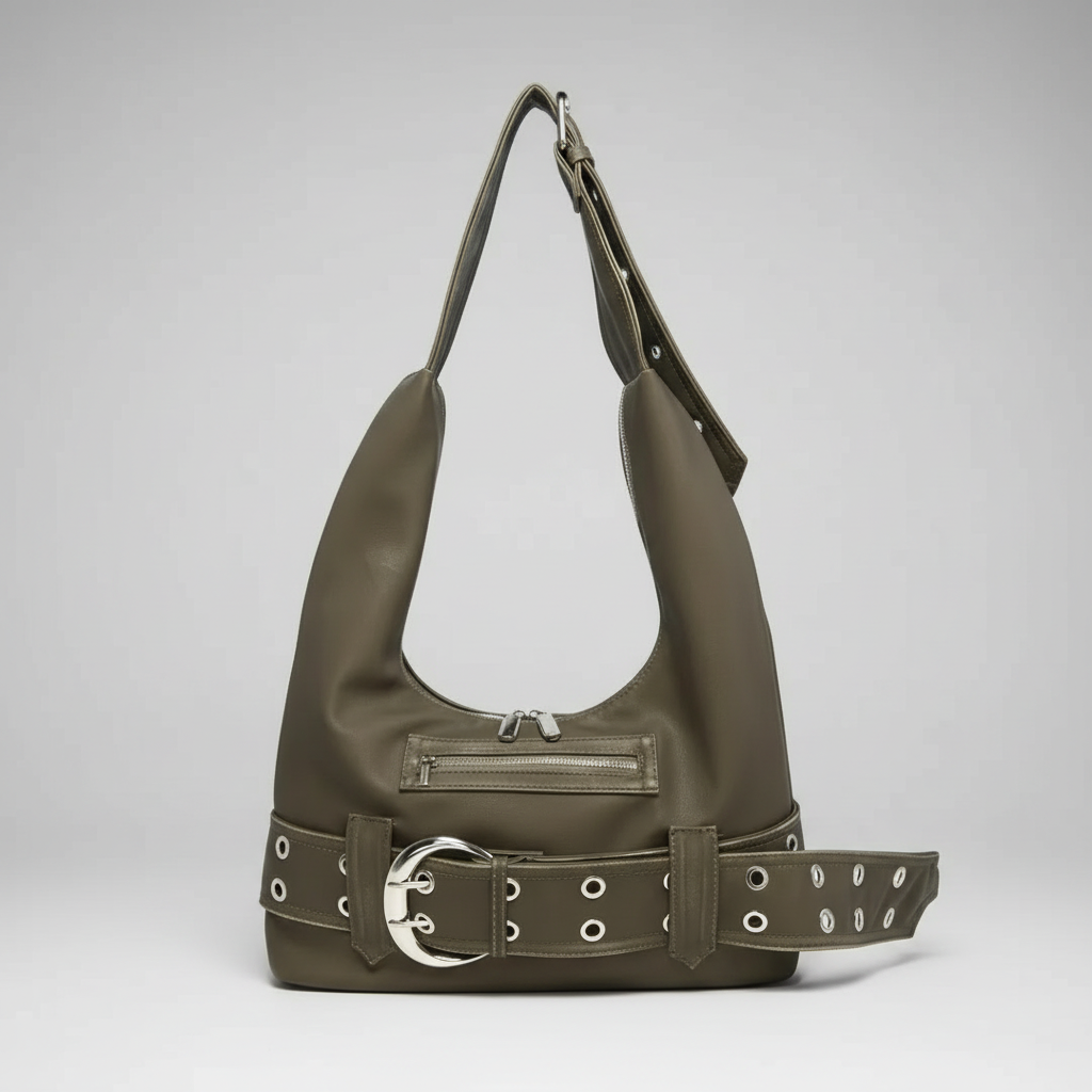 Bolso Hobo "Marlowe" con Detalle de Hebilla