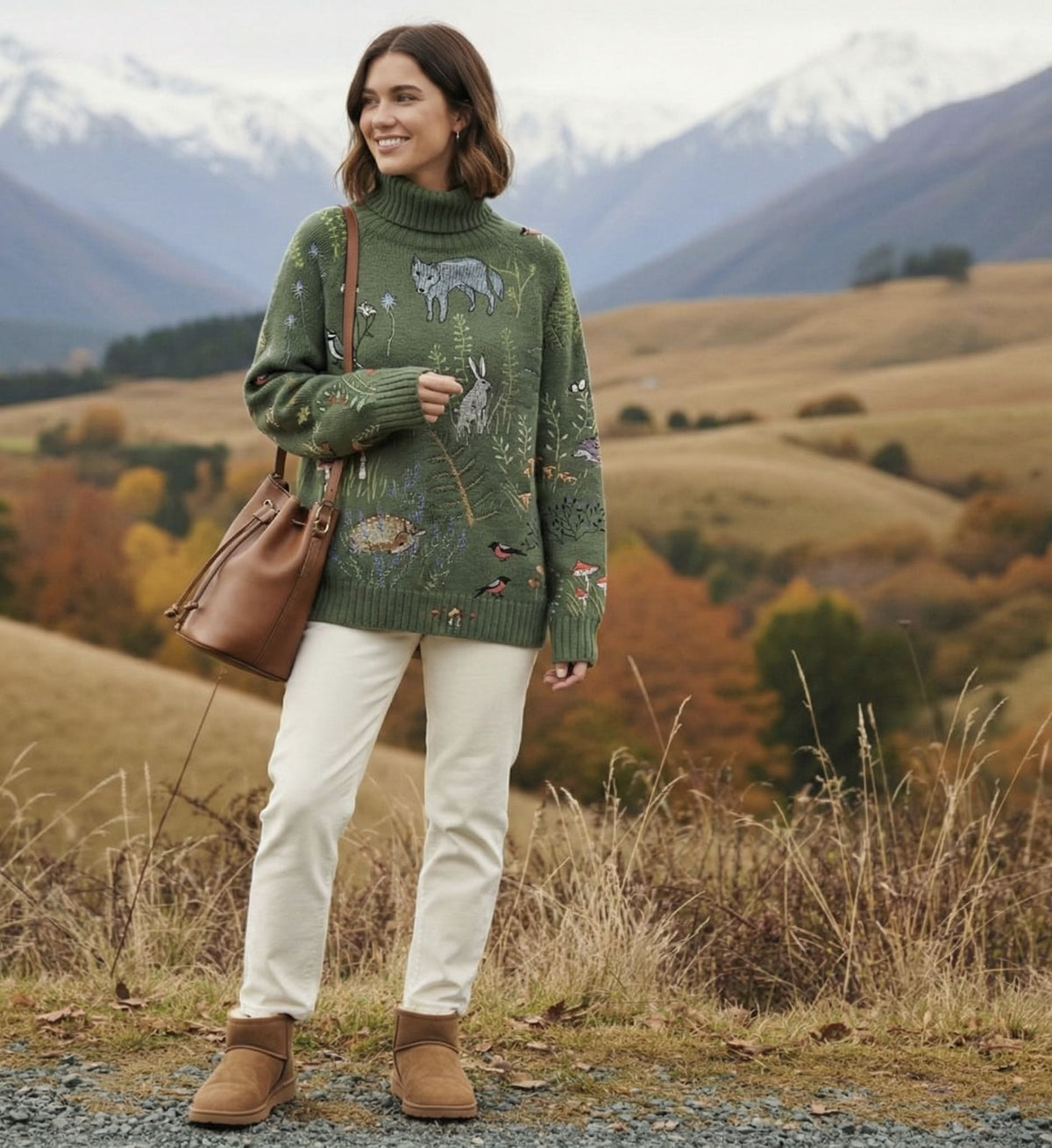 Aimelie | Suéter elegante de cuello alto