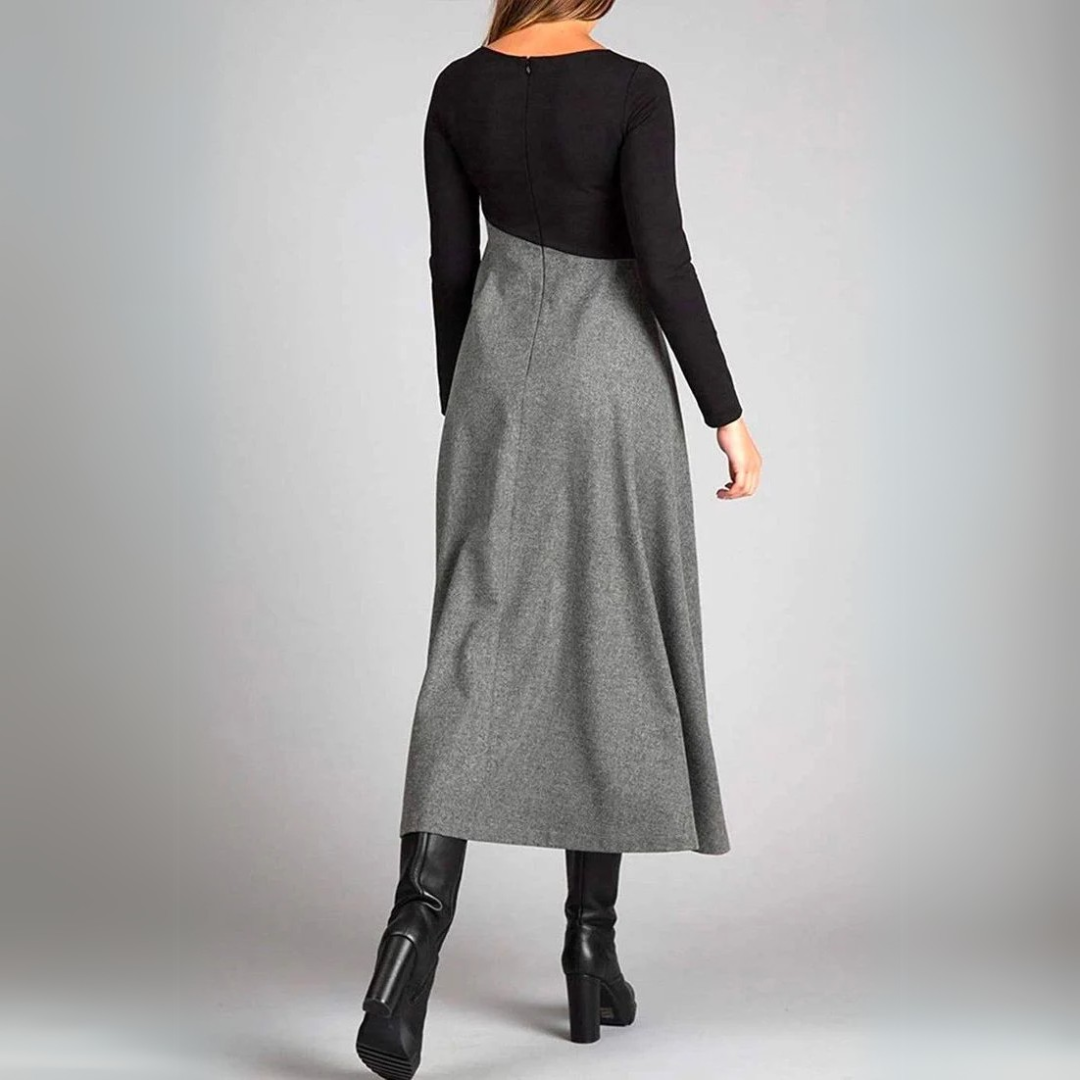 Vestido Raquel - Diseño Estructurado de Línea Fluida