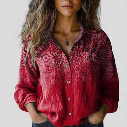 Lorenhilde | Blusa clásica de corte holgado