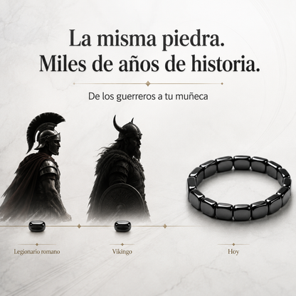 Aurelia™ | Pulsera energética de hematita imperial