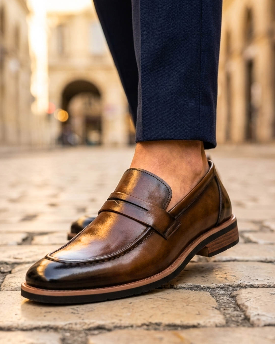 Hamilton - Mocasín de cuero