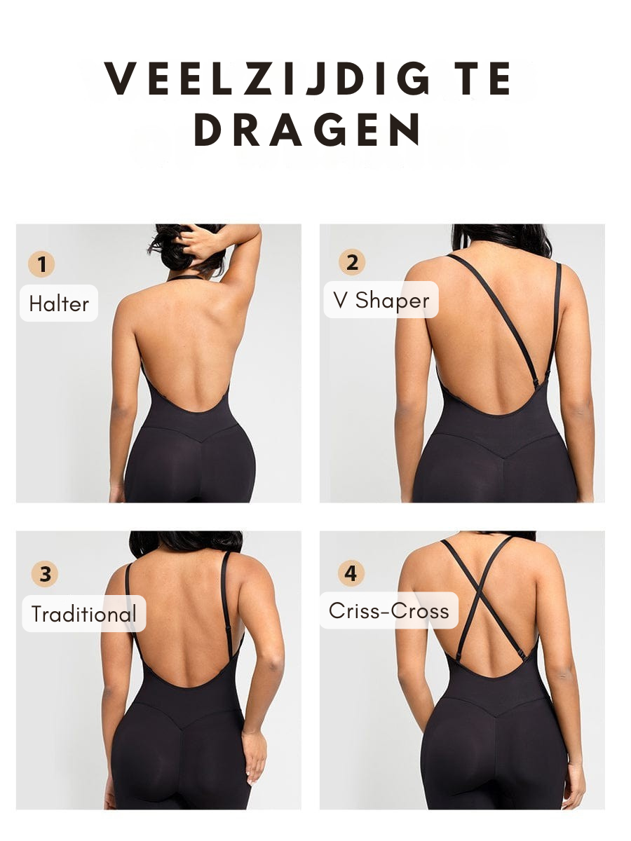 Bloom ™ |  Plunge Bodysuit met Verwijderbare Pads - Aurora Classics