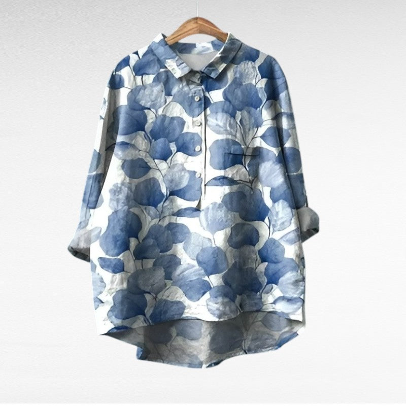 Camille | Blusa de verano de lino transpirable