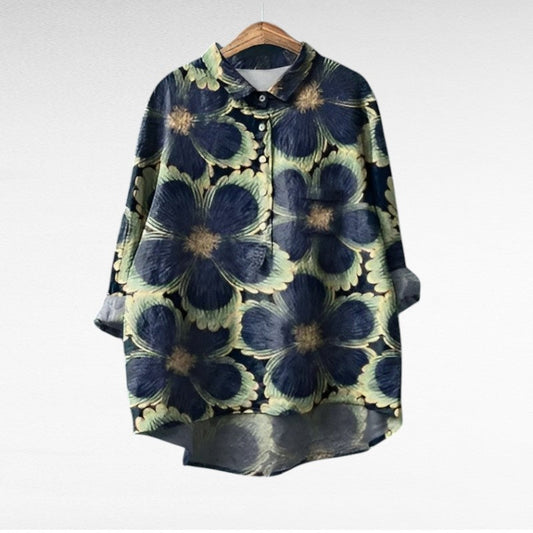 Camille | Blusa de verano de lino transpirable