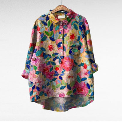 Claire | Blusa de manga corta, suave y transpirable