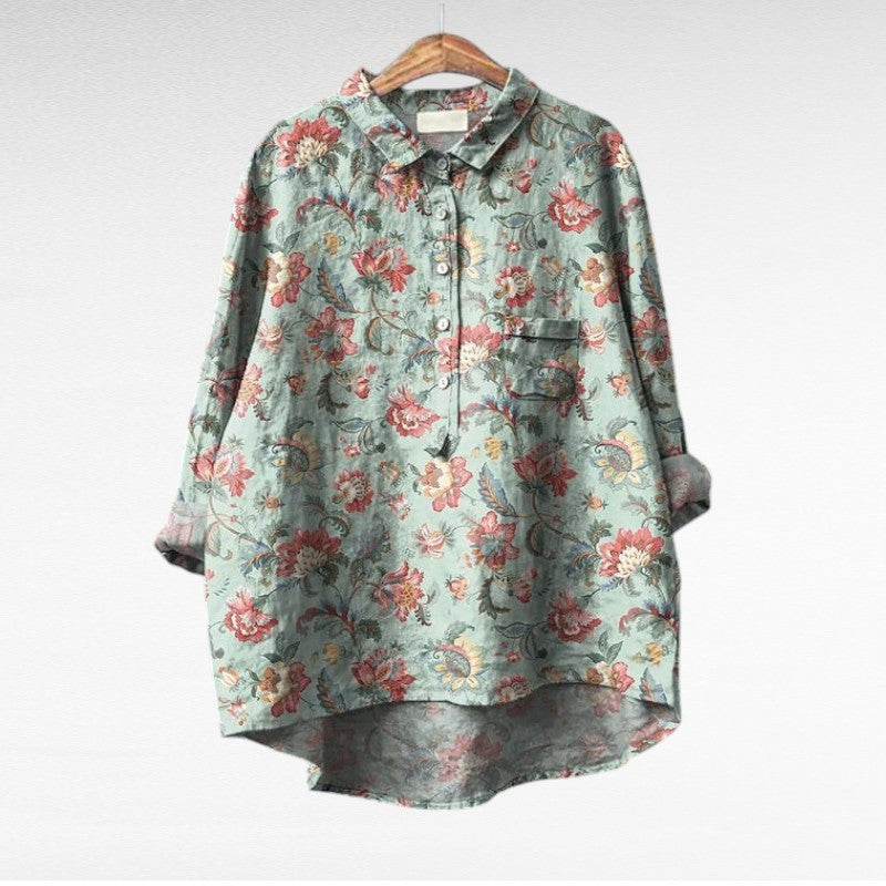 Claire | Blusa de manga corta, suave y transpirable