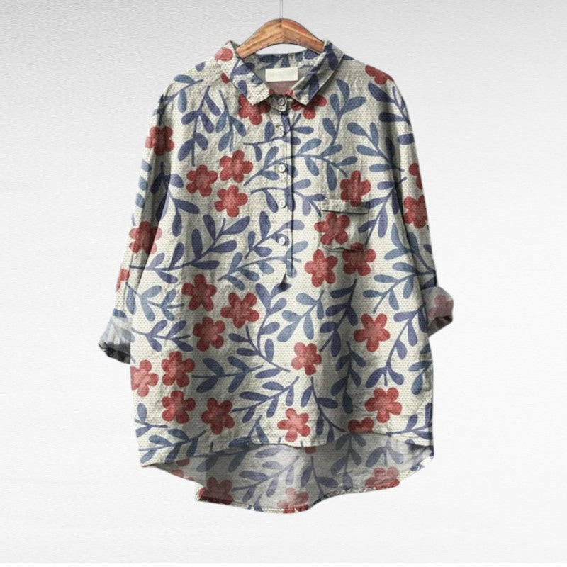 Claire | Blusa de manga corta, suave y transpirable