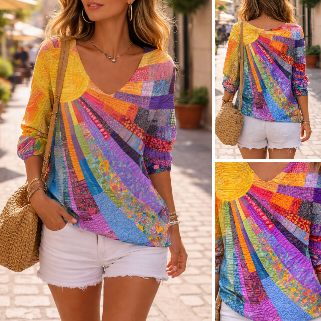 Blusa estilo patchwork Vintage Vivienne™