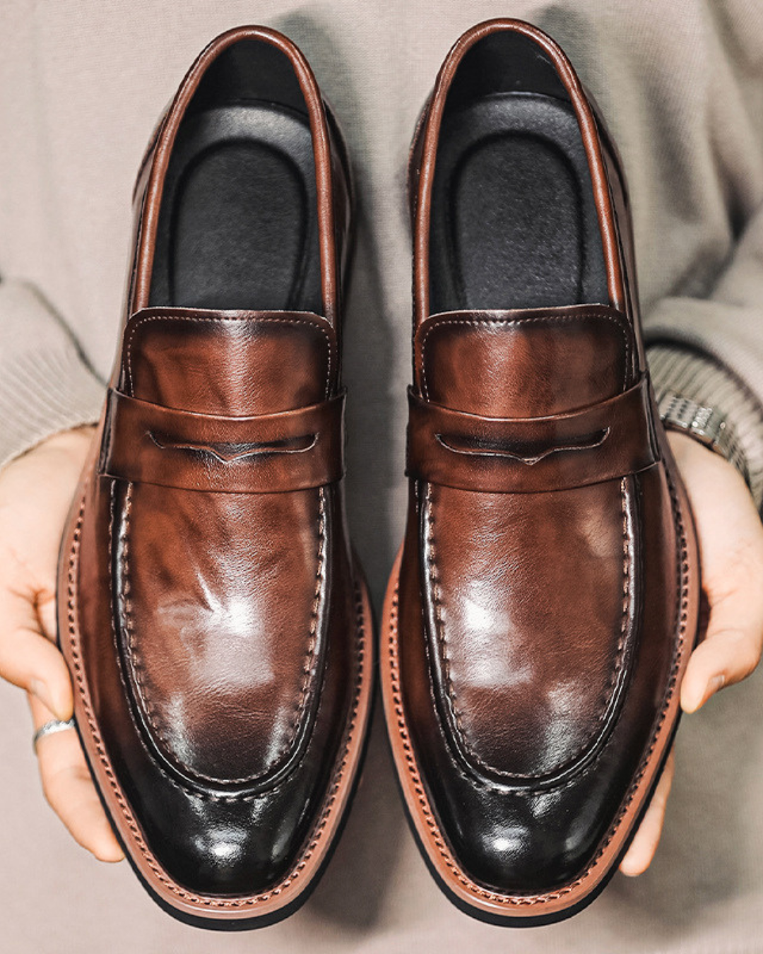 Hamilton - Mocasín de cuero