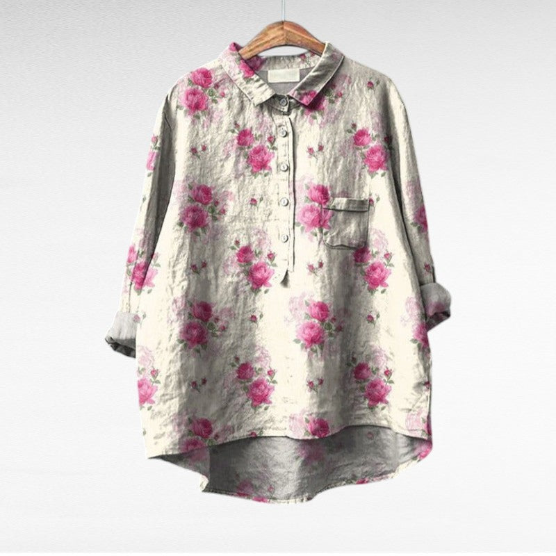 Claire | Blusa de manga corta, suave y transpirable