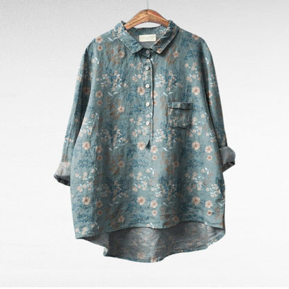 Claire | Blusa de manga corta, suave y transpirable