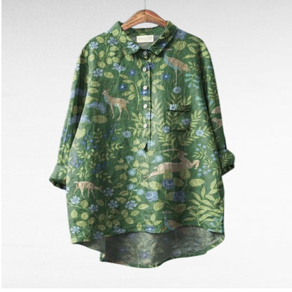 Claire | Blusa de manga corta, suave y transpirable