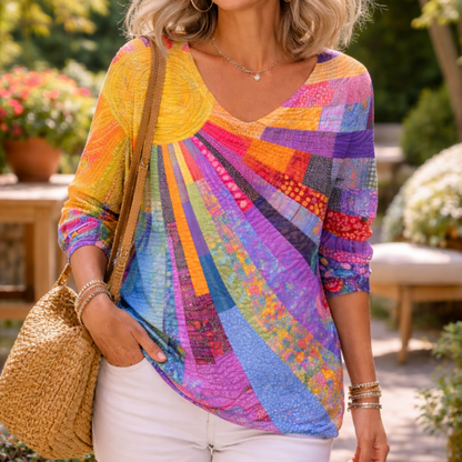 Blusa estilo patchwork Vintage Vivienne™