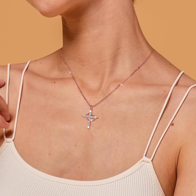Bloom ™ |  Kruis &amp; Kroon Ketting - Aurora Classics