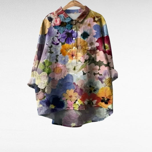 Élodie | Blusa estampada versátil, ideal tanto para el trabajo como para el fin de semana