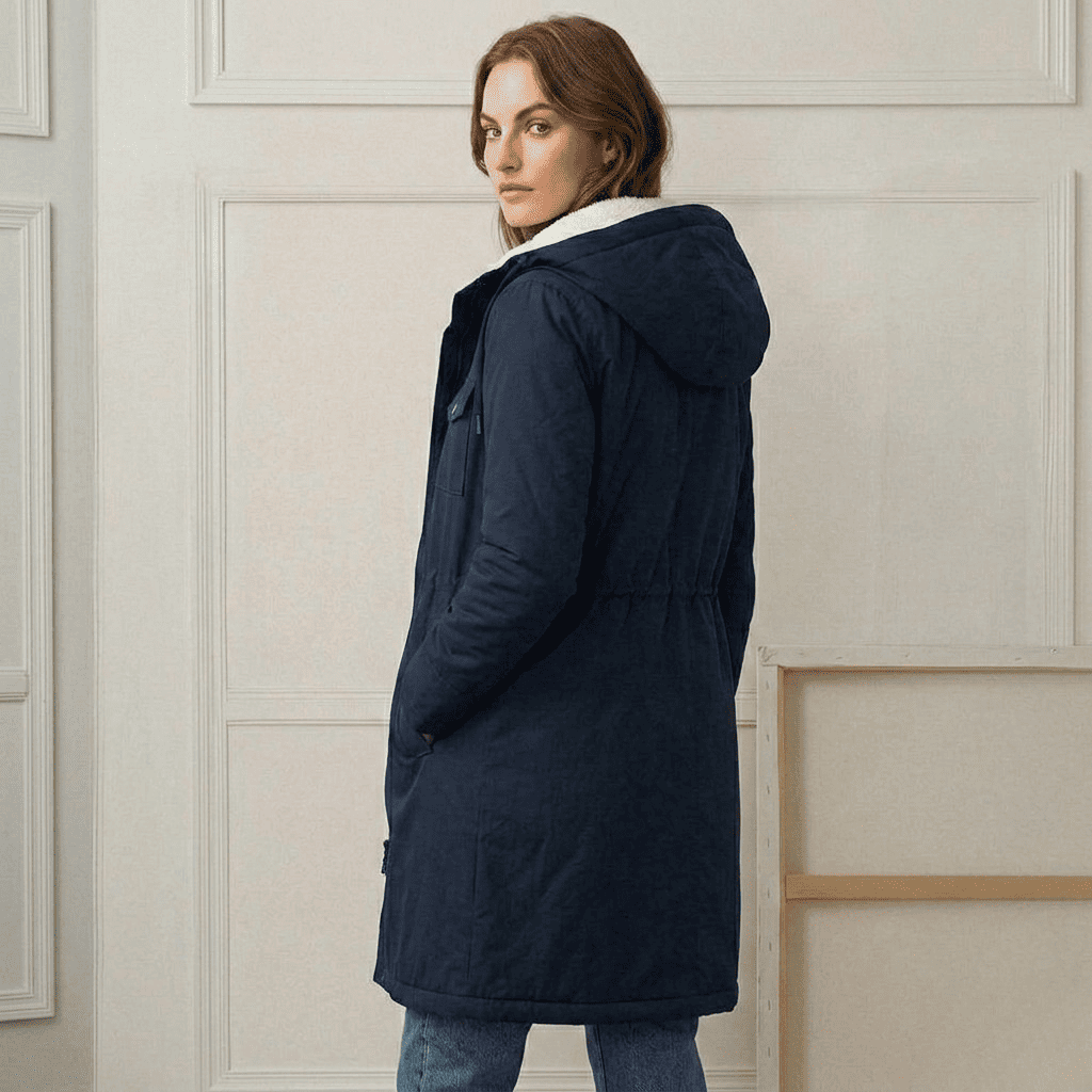 Amélie™ | Parka larga impermeable