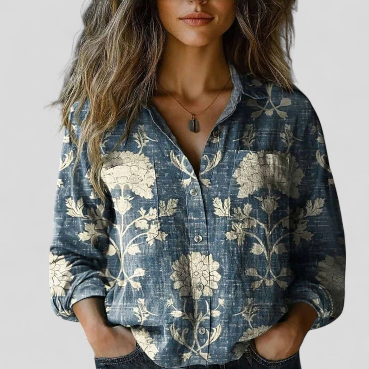 Lorenhilde | Blusa clásica de corte holgado