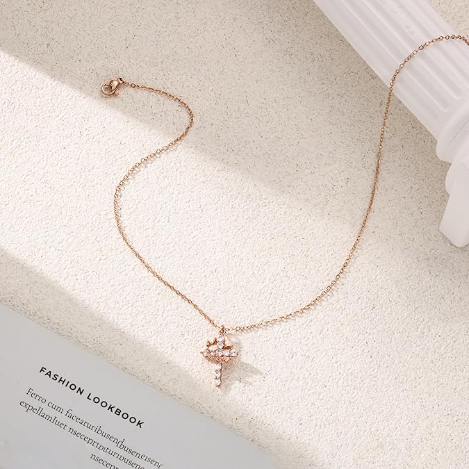 Bloom ™ |  Kruis &amp; Kroon Ketting - Aurora Classics