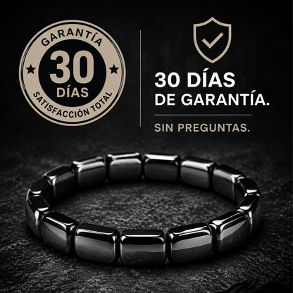 Aurelia™ | Pulsera energética de hematita imperial