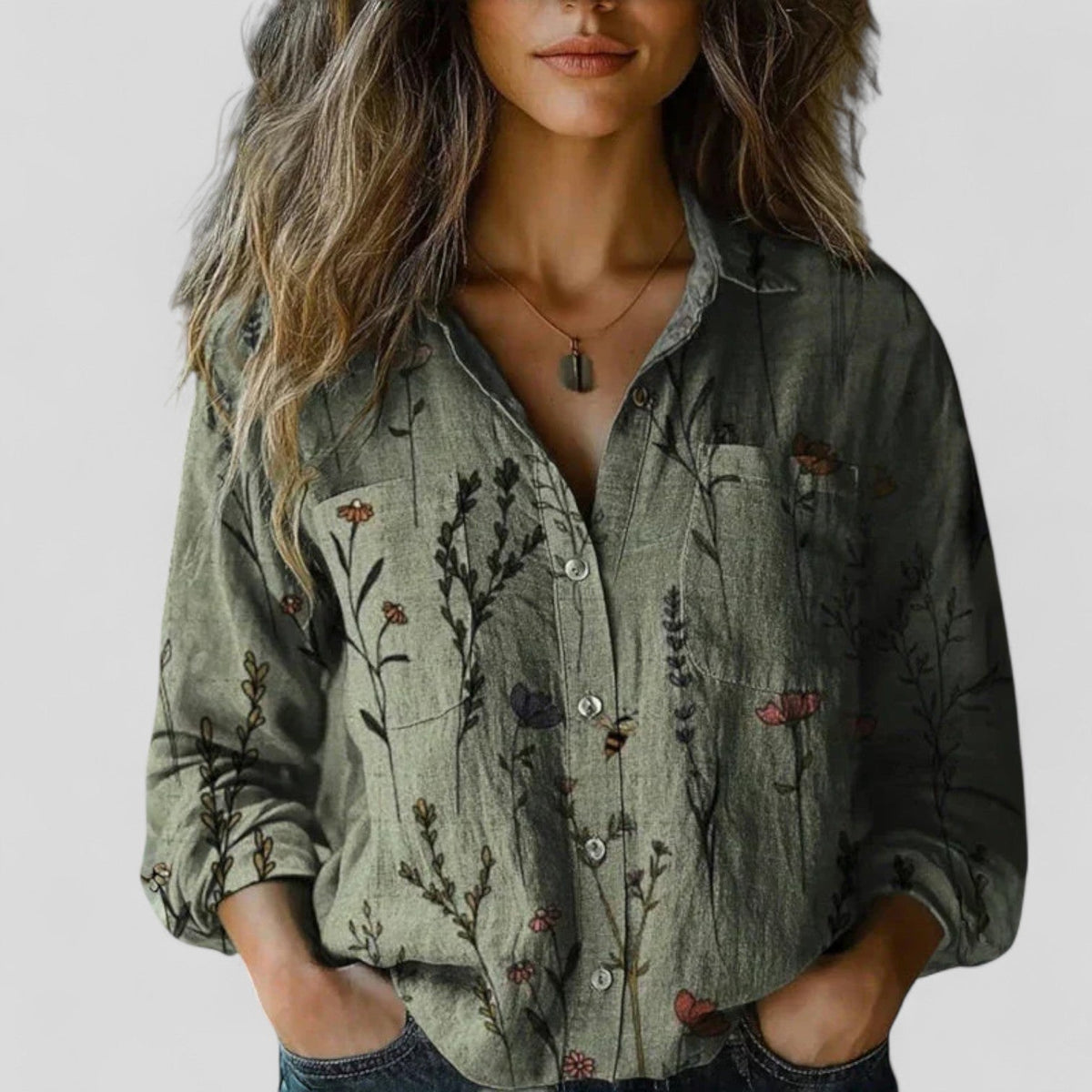 Lorenhilde | Blusa clásica de corte holgado