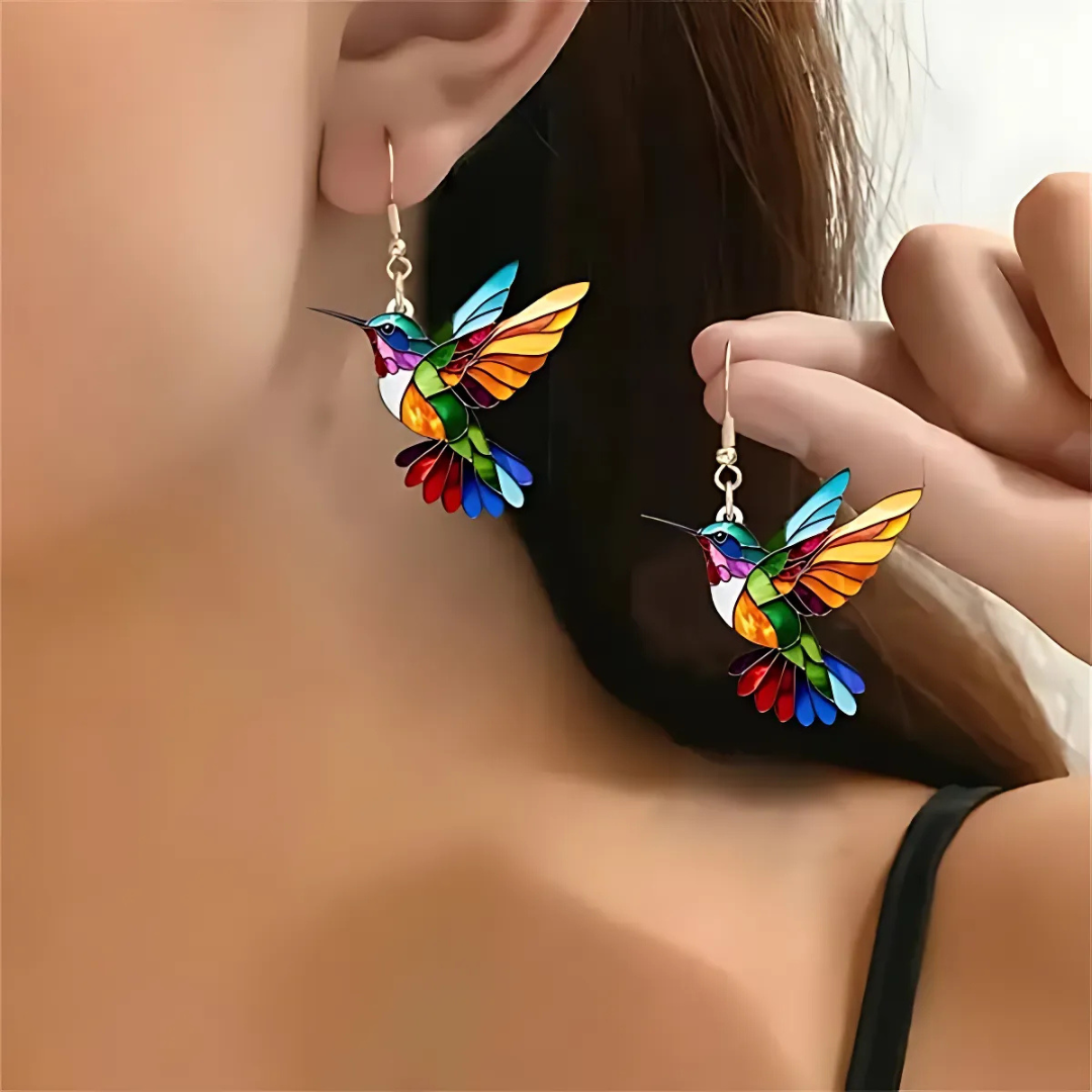 Hermoso collar de colibrí con aretes de regalo – Oferta por tiempo limitado
