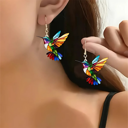Hermoso collar de colibrí con aretes de regalo – Oferta por tiempo limitado