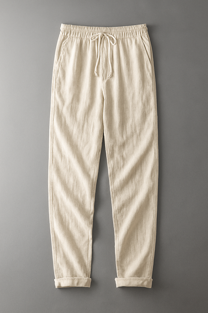 Lago | Pantalones elegantes de lino prémium