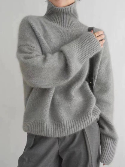 Isabella – Trui met een hoge kraag van cashmere - Aurora Classics