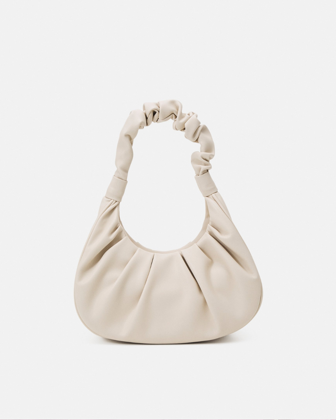 Bolsa Lina Marfil | Bolsa de hombro fruncida