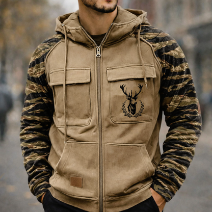 Falcon™ | Sudadera con capucha elevada, cierre completo y múltiples bolsillos