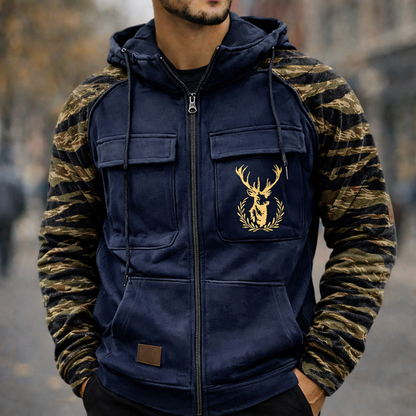 Falcon™ | Sudadera con capucha elevada, cierre completo y múltiples bolsillos