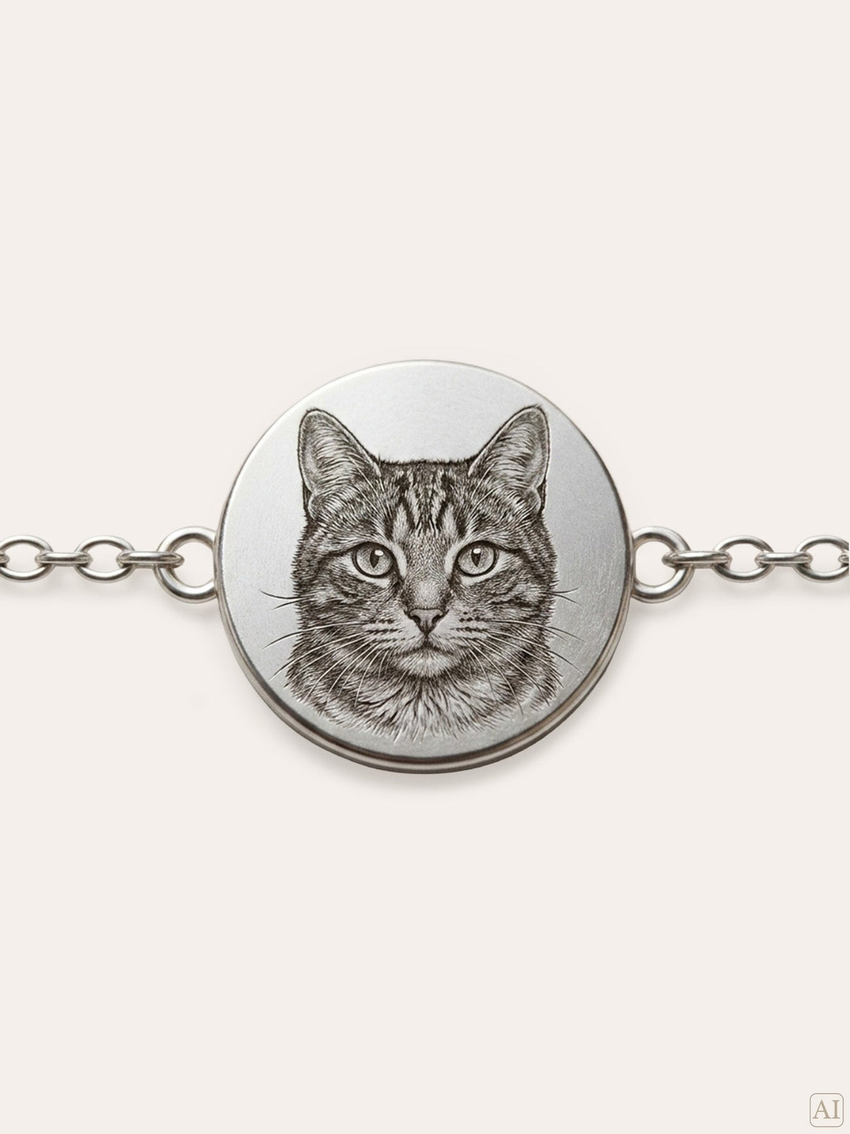Forever Paws – Pulsera con retrato de mascota y grabado de foto