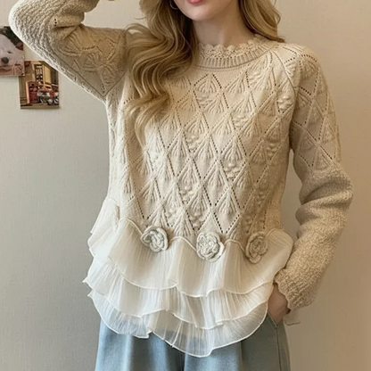 Natalie™ | Cárdigan de punto con volantes