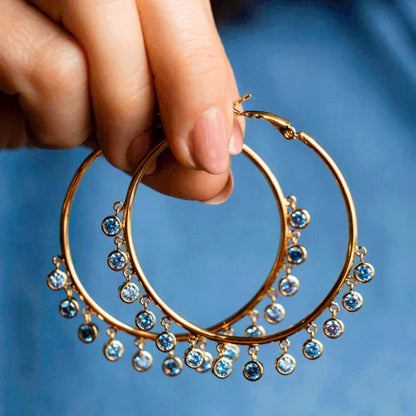 Lunet Azure Edge Hoops - Aurora Classics