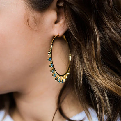 Lunet Azure Edge Hoops - Aurora Classics