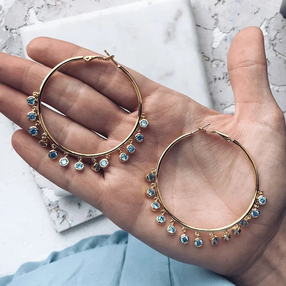 Lunet Azure Edge Hoops - Aurora Classics