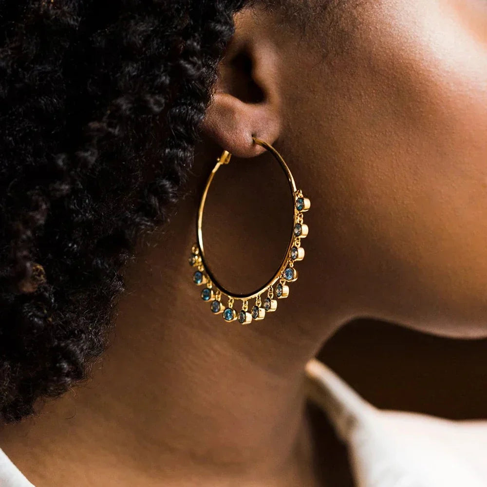 Lunet Azure Edge Hoops - Aurora Classics